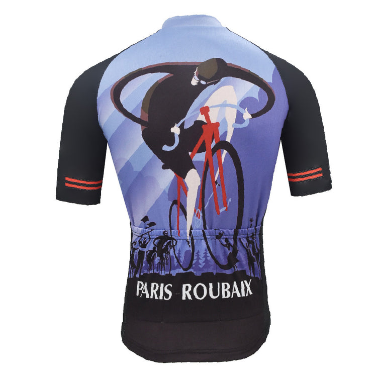 Maillot de cyclisme à manches courtes pour hommes Paris-Roubaix 1896