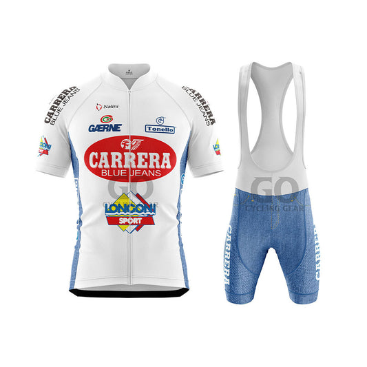 1996 Carrera Longoni Italian Short Sleeve Cycling Kit