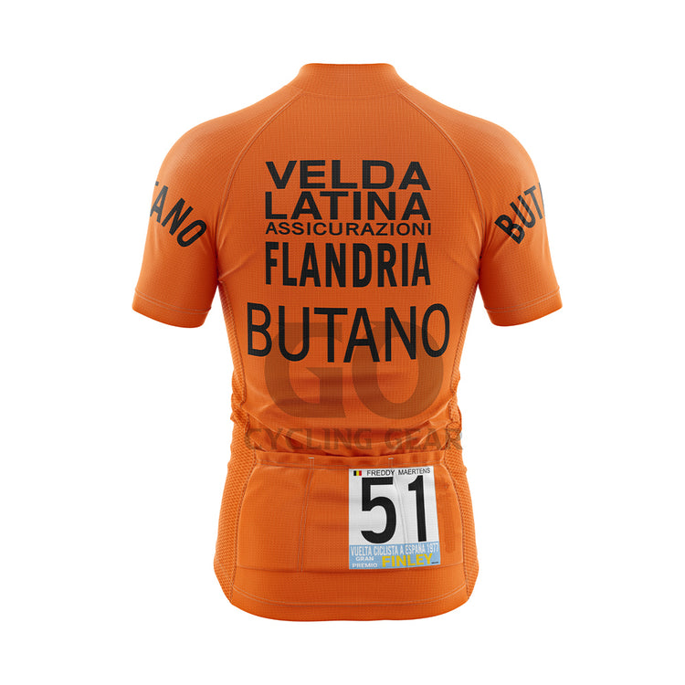 Butano Retro Cycling Jersey Winner Of The Vuelta A Espana 1977