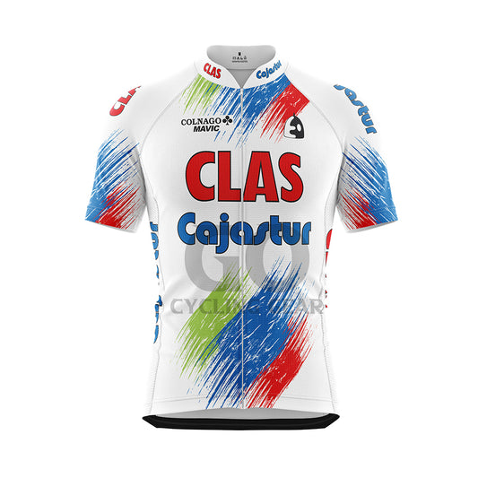 Clas-Cajastur Retro Cycling Jersey