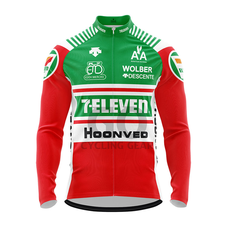 7-Eleven Retro Long Sleeve Cycling Jersey