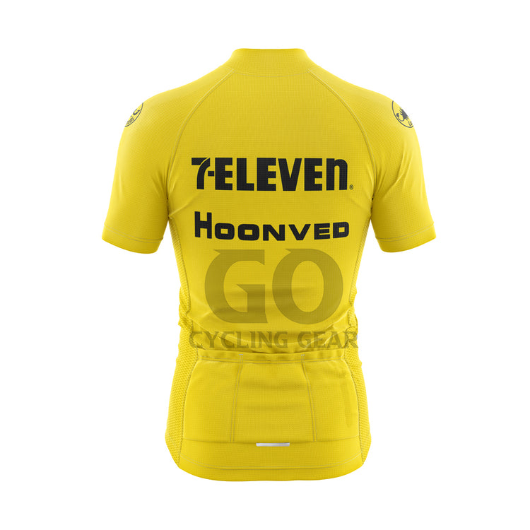 7-Eleven Retro Yellow Cycling Jersey-1990