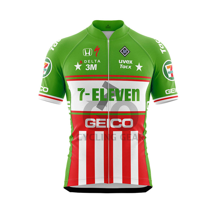 7 11 Eleven Geico Retro Cycling Jersey