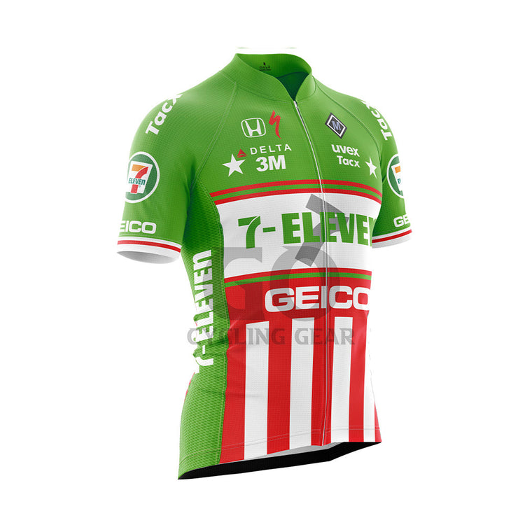 7 11 Eleven Geico Retro Cycling Jersey