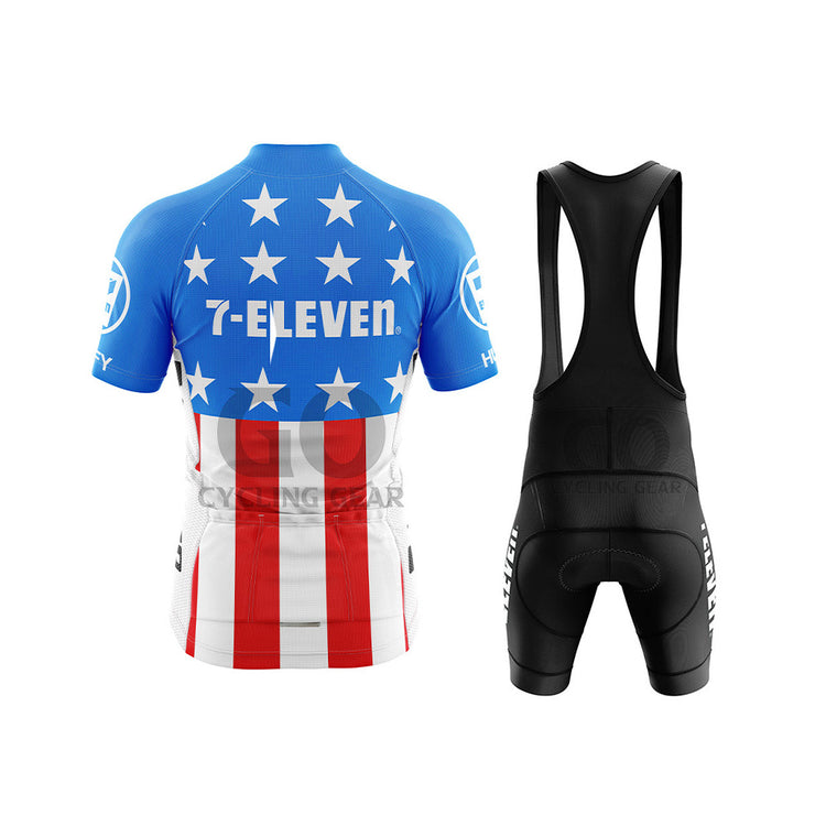 7 Eleven USA Descente Blue Retro Cycling Kits