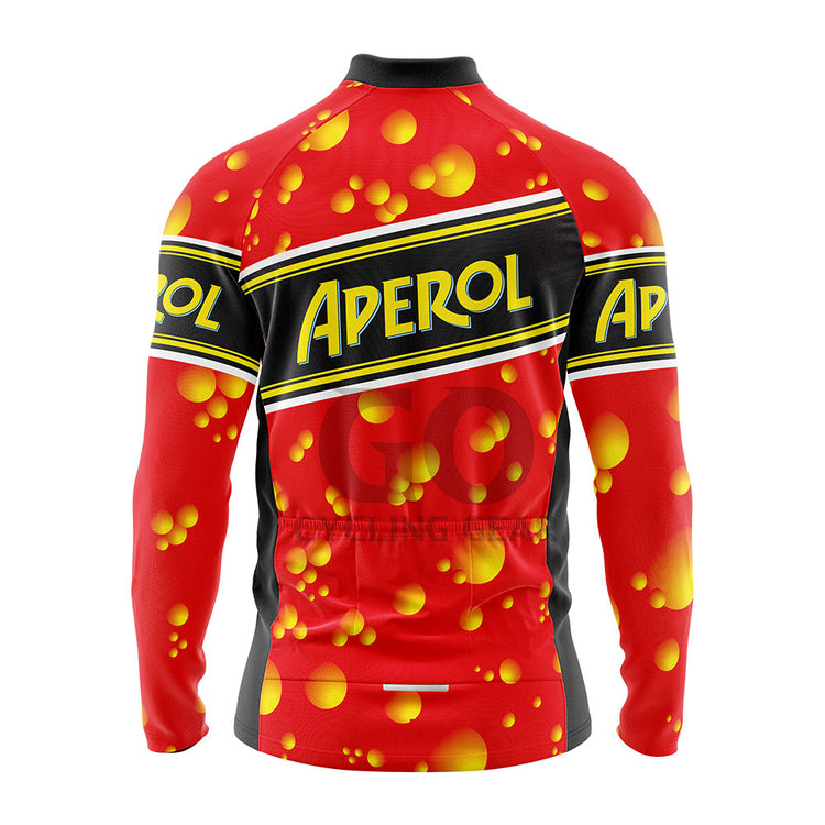 Aperol Beer Retro Long Sleeve Cycling Jersey