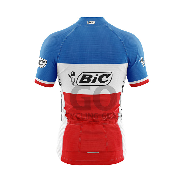 BIC France Short Sleeve Retro Cycling Jersey