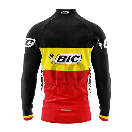 BIC Germany Long Sleeve Retro Cycling Jersey