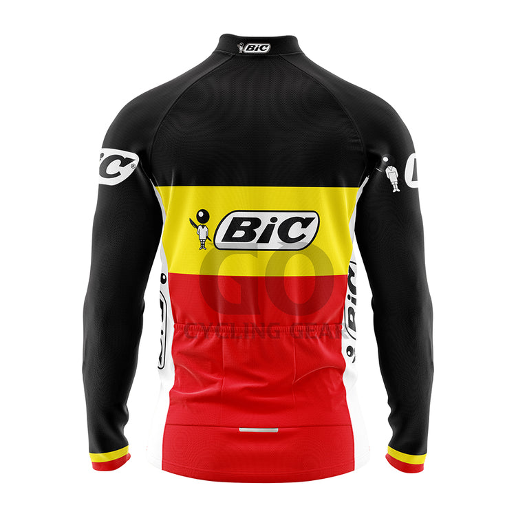 BIC Germany Long Sleeve Retro Cycling Jersey