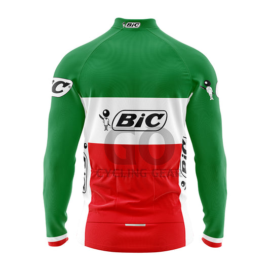 BIC Italy Long Sleeve Retro Cycling Jersey