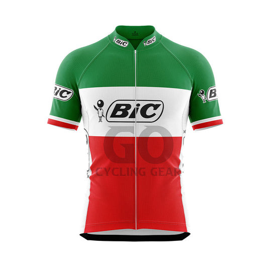 BIC Italy Short Sleeve Retro Cycling Jersey