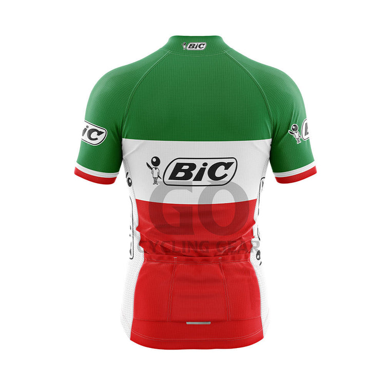 BIC Italy Short Sleeve Retro Cycling Jersey