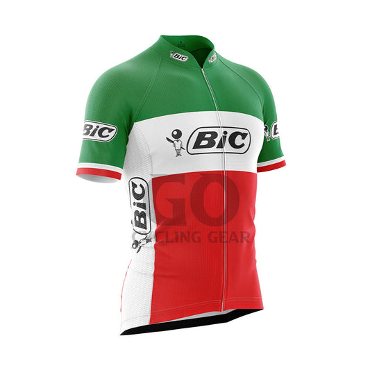 BIC Italy Short Sleeve Retro Cycling Jersey