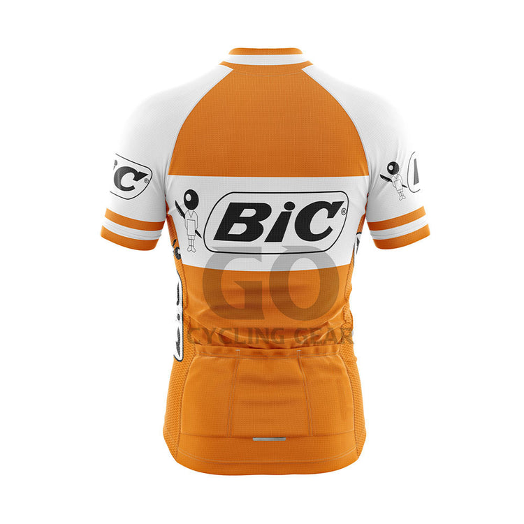 Team Bic Retro Cycling Jersey Orange 1973 Luis Ocaña