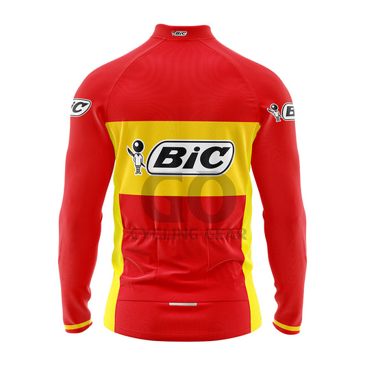 BIC Spain Long Sleeve Retro Cycling Jersey