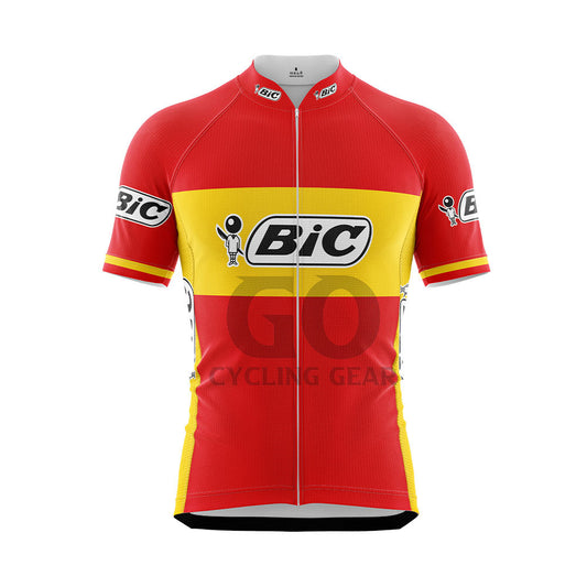 BIC Spain Short Sleeve Retro Cycling Jersey