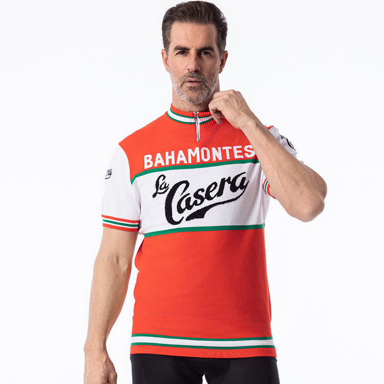 La Casera Bahamontes Radsport-Trikot aus Wolle