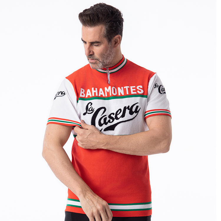 La Casera Bahamontes Radsport-Trikot aus Wolle