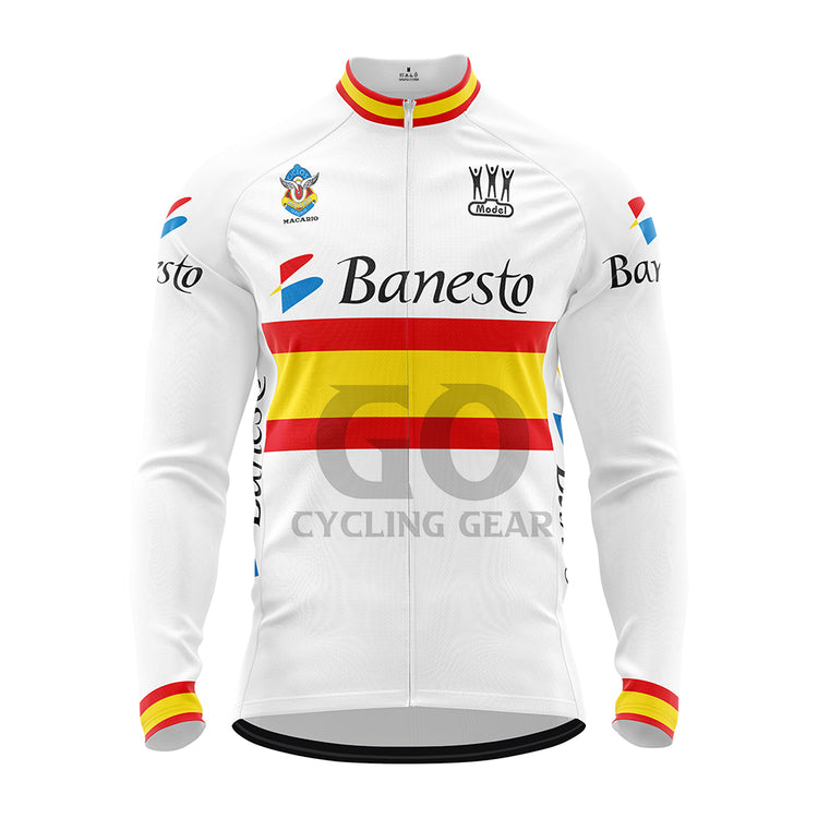 Banesto Long Sleeve CyclingJersey Colombia Worldchampionship 1995