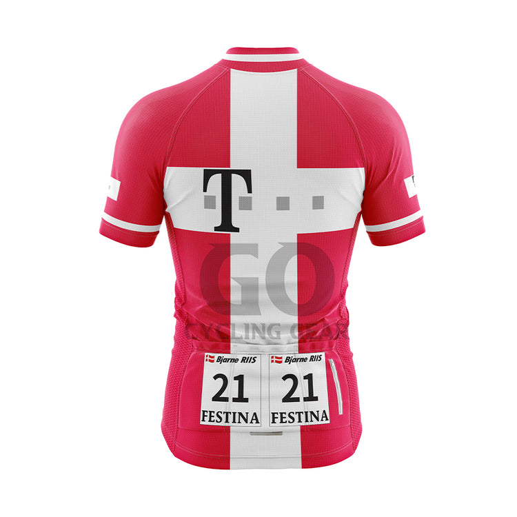 Bjarne Riis Team Deutsche Telekom 1996 Danish national champion Jersey