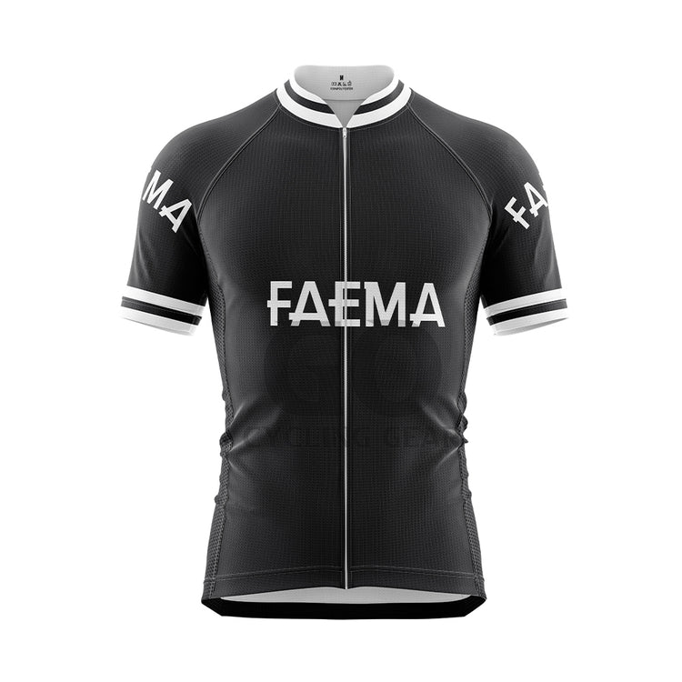 Black Faema Retro Cycling Jersey