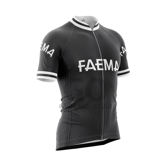 Black Faema Retro Cycling Jersey