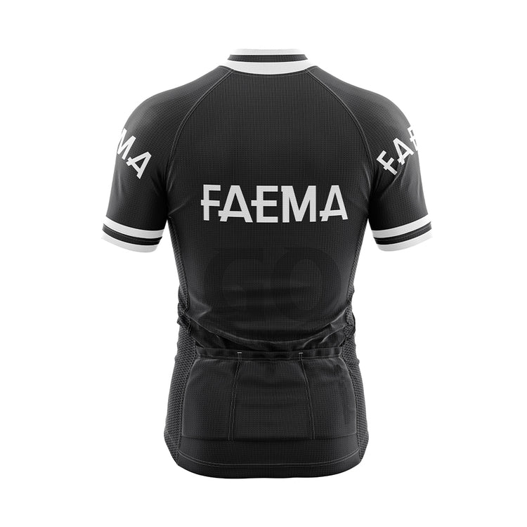 Black Faema Retro Cycling Jersey