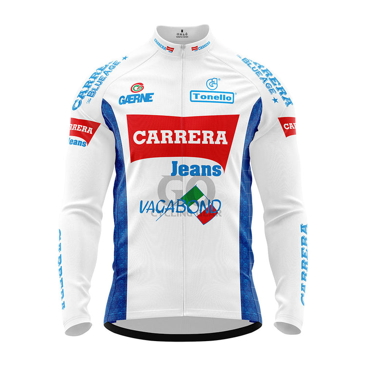 Carrera Jeans 1987 Retro Long Sleeve Cycling Jersey