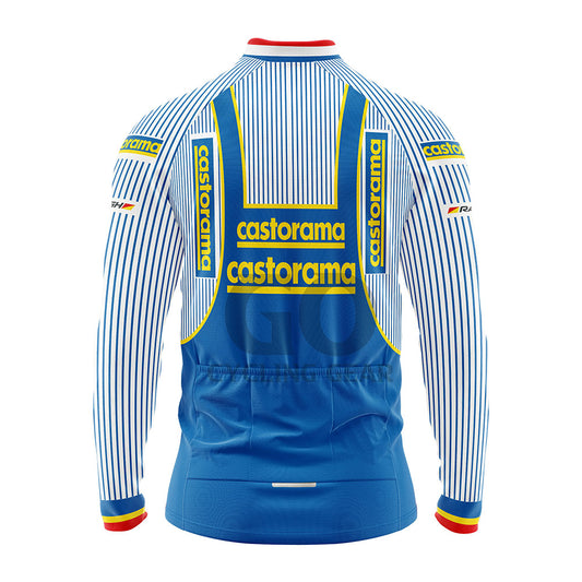 Castorama Retro Long Sleeve Cycling Jersey