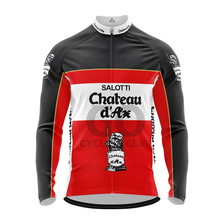 Chateau D'Ax Salotti Retro Long Sleeve Cycling Jersey