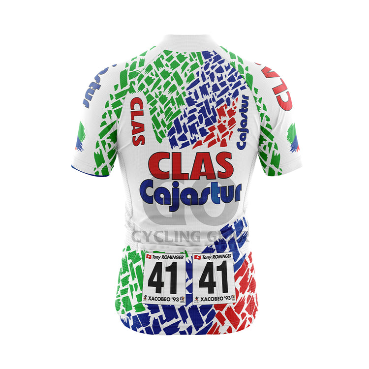 Clas-Cajastur Retro Cycling Jersey 1992-Tony Rominger