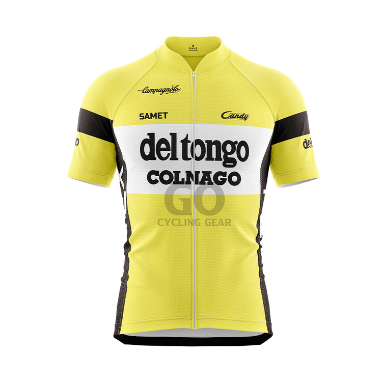 Deltongo Colnago Retro Yellow Cycling Jersey