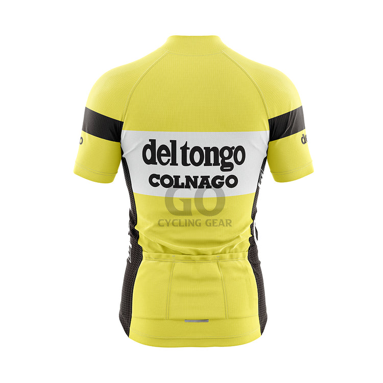 Deltongo Colnago Retro Yellow Cycling Jersey