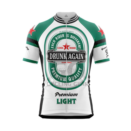 Drunk Again Men Short Sleeve Cycling Jersey