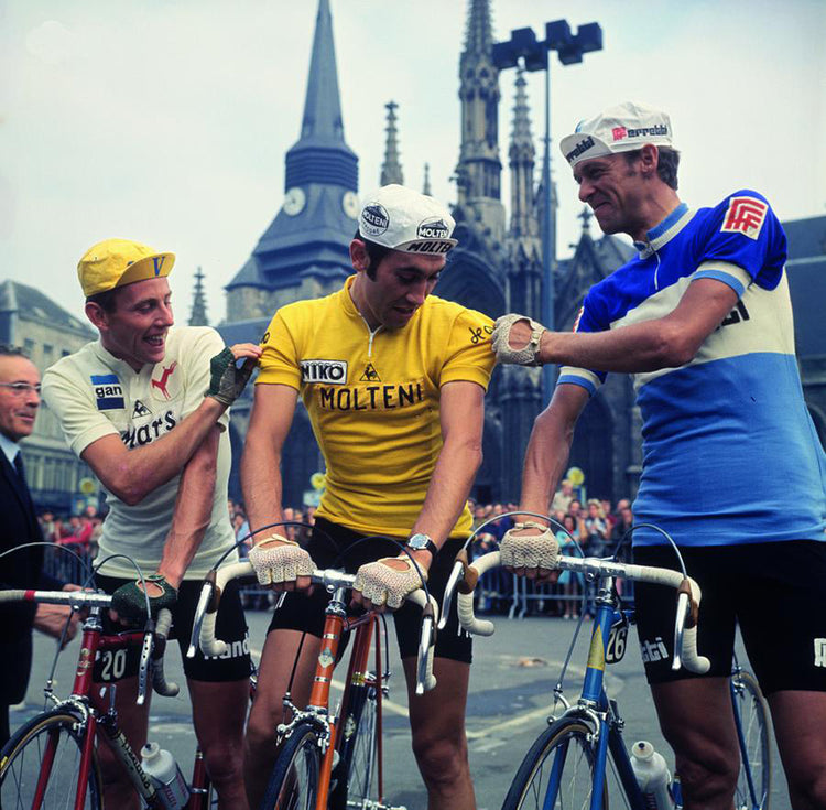 Molteni Eddy Merckx Yellow Retro Cycling Jersey-1969