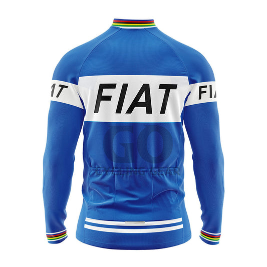 FIAT France Long Sleeve Cycling Jersey Eddy Merckx 1977