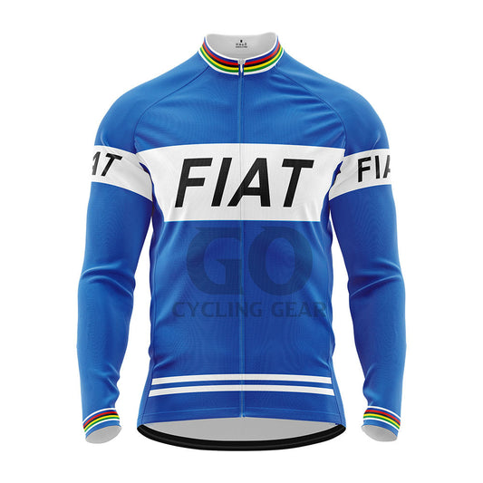 FIAT France Long Sleeve Cycling Jersey Eddy Merckx 1977