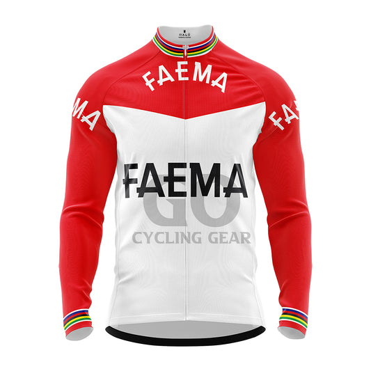 Faema Retro Long Sleeve Cycling Jersey Eddy Merckx 1969