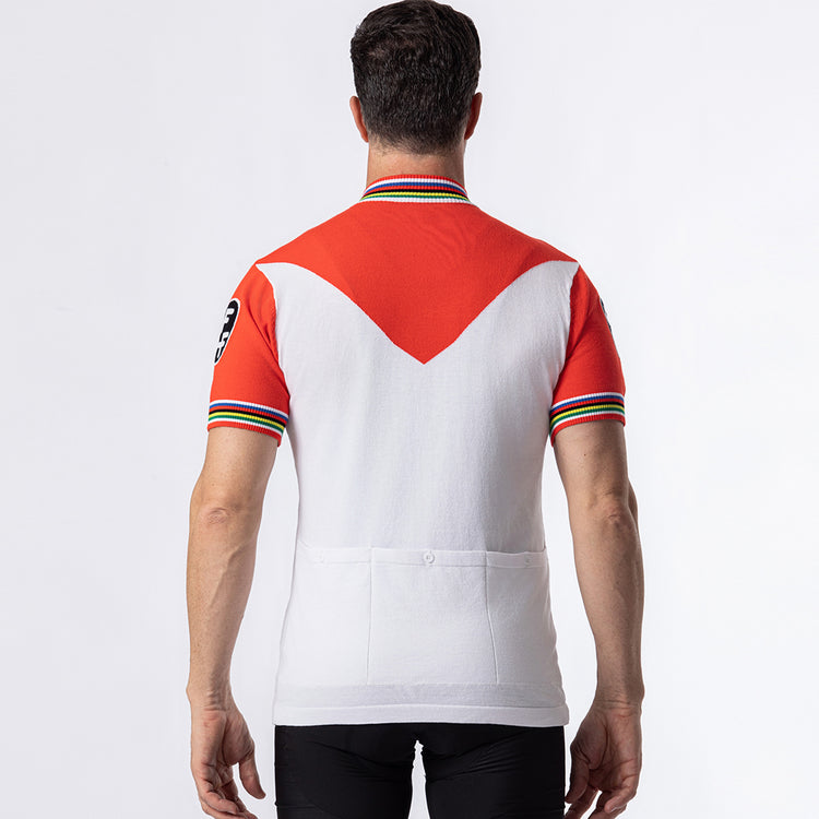 Maillot de cyclisme rétro en laine Faemino Team 1970