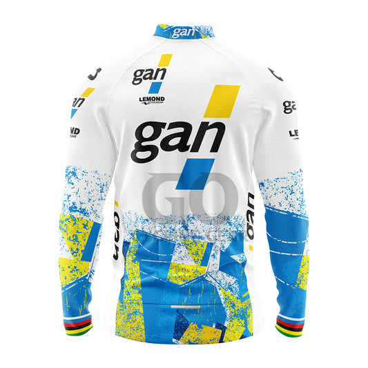 French team Gan Retro Long Sleeve Cycling Jersey 1993