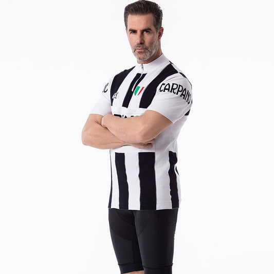 GS CARPANO Radtrikot aus Merinowolle im Retro-Look