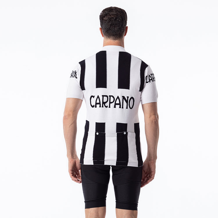 GS CARPANO Radtrikot aus Merinowolle im Retro-Look