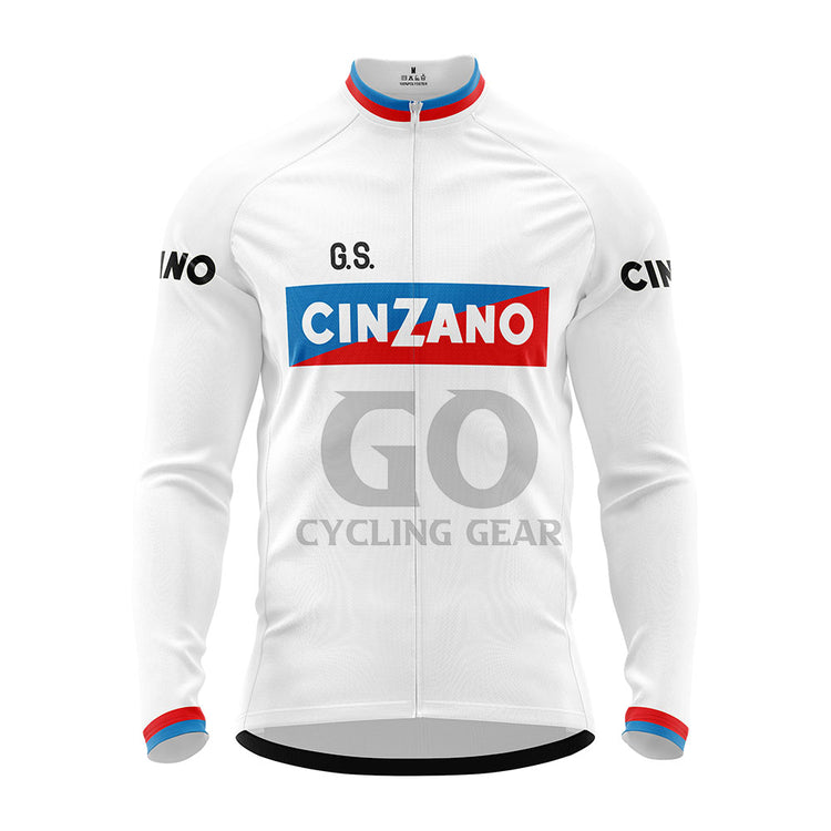 G.S. Cinzano Retro Long Sleeve Cycling Jersey