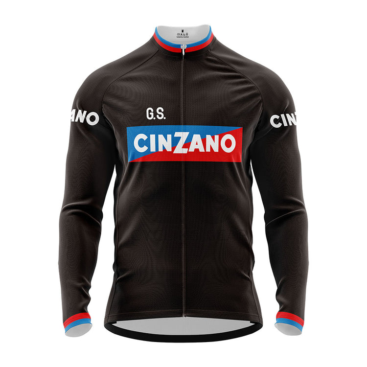 G.S. Cinzano Retro Long Sleeve Cycling Jersey