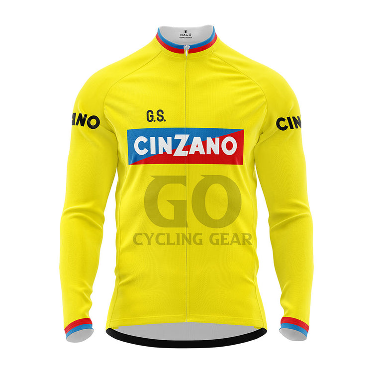 G.S. Cinzano Retro Long Sleeve Cycling Jersey