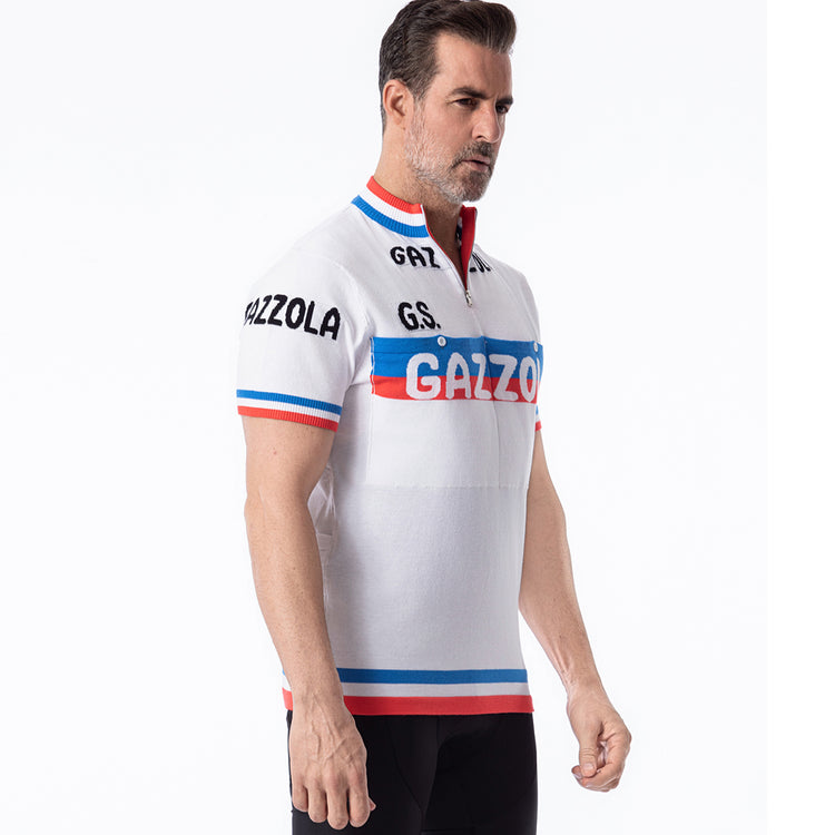 Maillot de cyclisme en laine GAZZOLA Retro Team