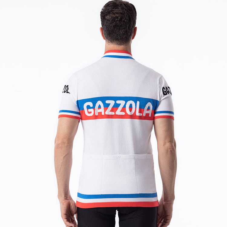 GAZZOLA Retro Team Wool Cycling Jersey