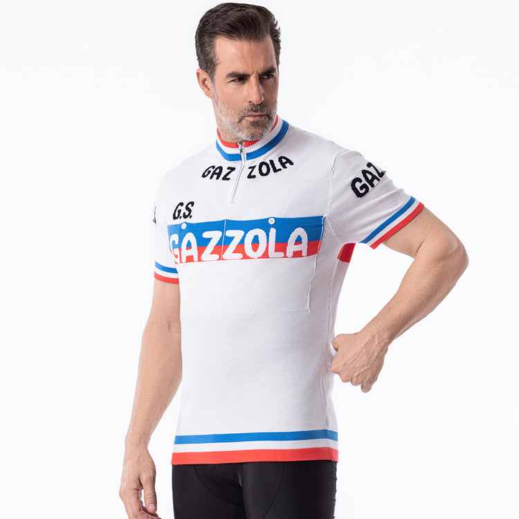 Maillot de cyclisme en laine GAZZOLA Retro Team