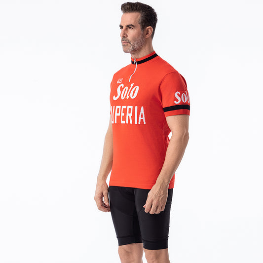 GS Solo Superia Merino Wool Retro Cycling Jersey