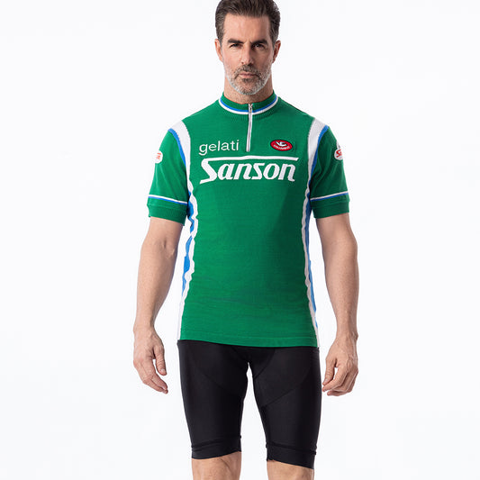 Gelati Sanson Retro-Radtrikot aus Merinowolle